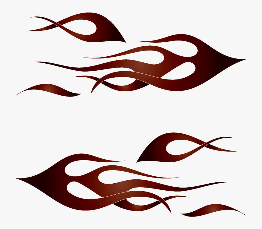 Flame Design Vehicle 012 Digital Vector Files, Instant - Stickers, HD Png Download