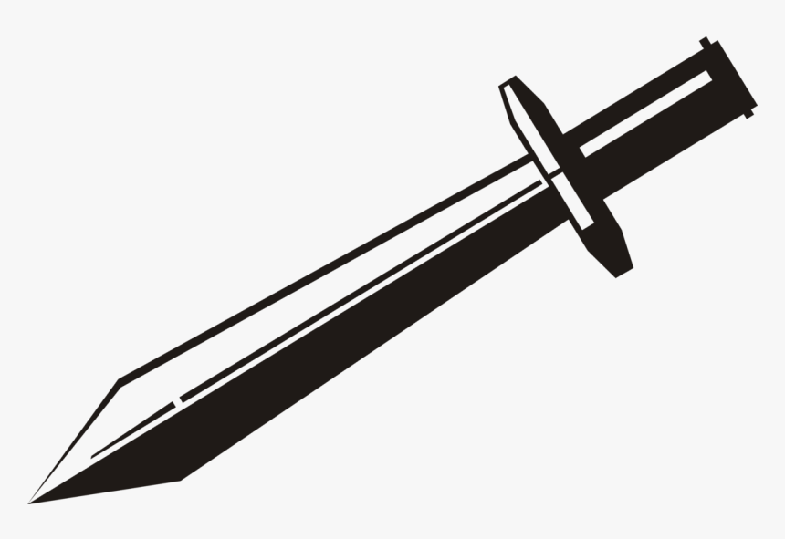 Angle,weapon,wing - Sword Clipart Black And White, HD Png Download