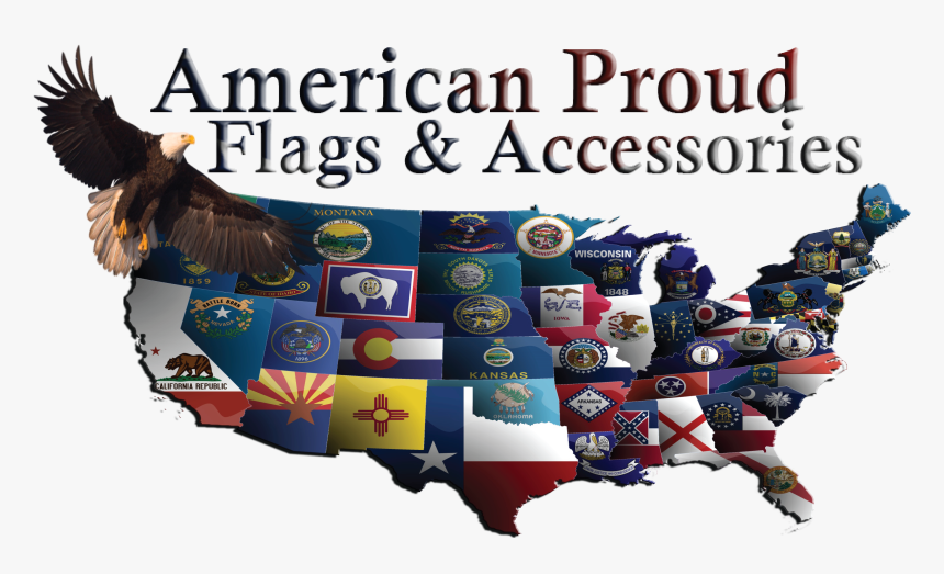 Transparent American Flag Eagle Png - United States, Png Download