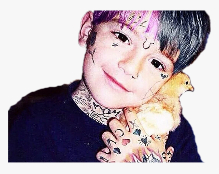 Sticker Other Lil Peep Enfant Tatouages Tatoo Poussin - Emo Lil Peep Aesthetic, HD Png Download