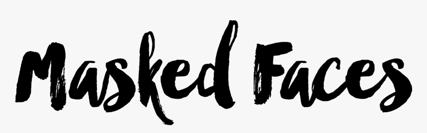 Masked Faces - Calligraphy, HD Png Download
