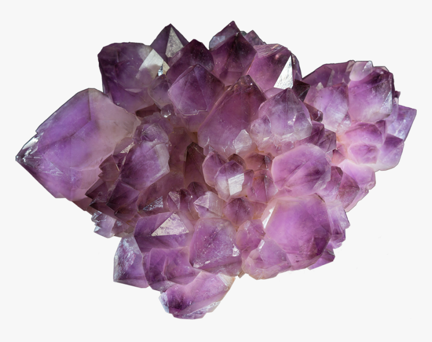 A Cutout Image Of A Purple Mineral - Amethyst, HD Png Download