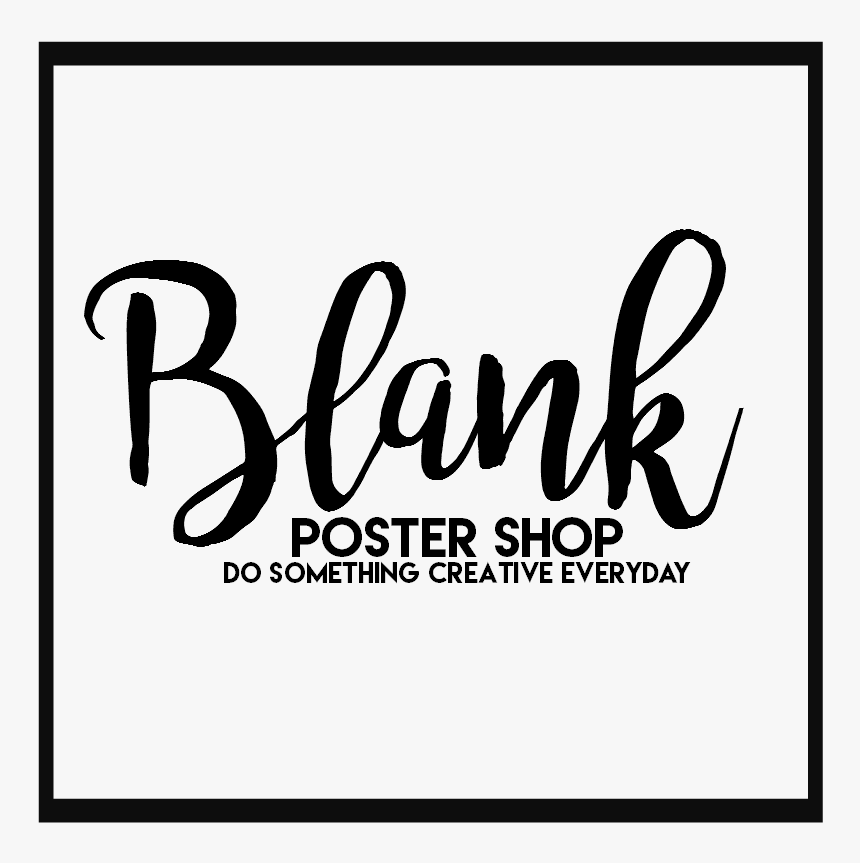 Blank Poster Shop - Calligraphy, HD Png Download