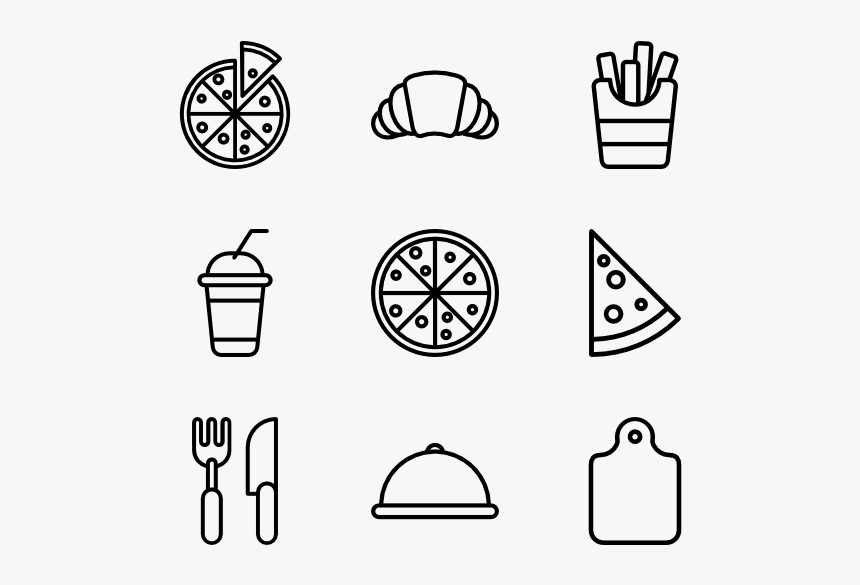 Pizza - Back To School Icons, HD Png Download