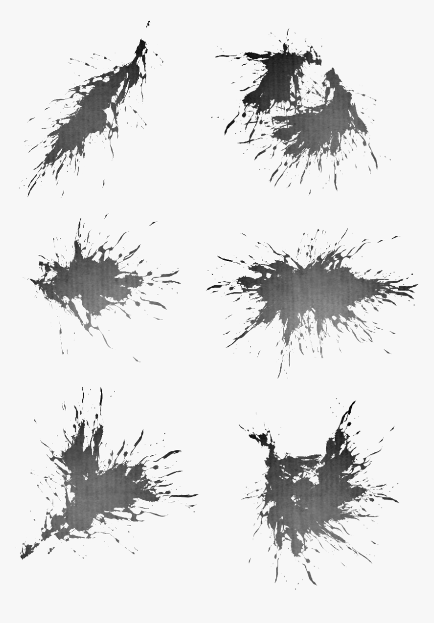 Ancient Style Splashing Ink Dot Png And Psd - Ink Dots Png, Transparent Png
