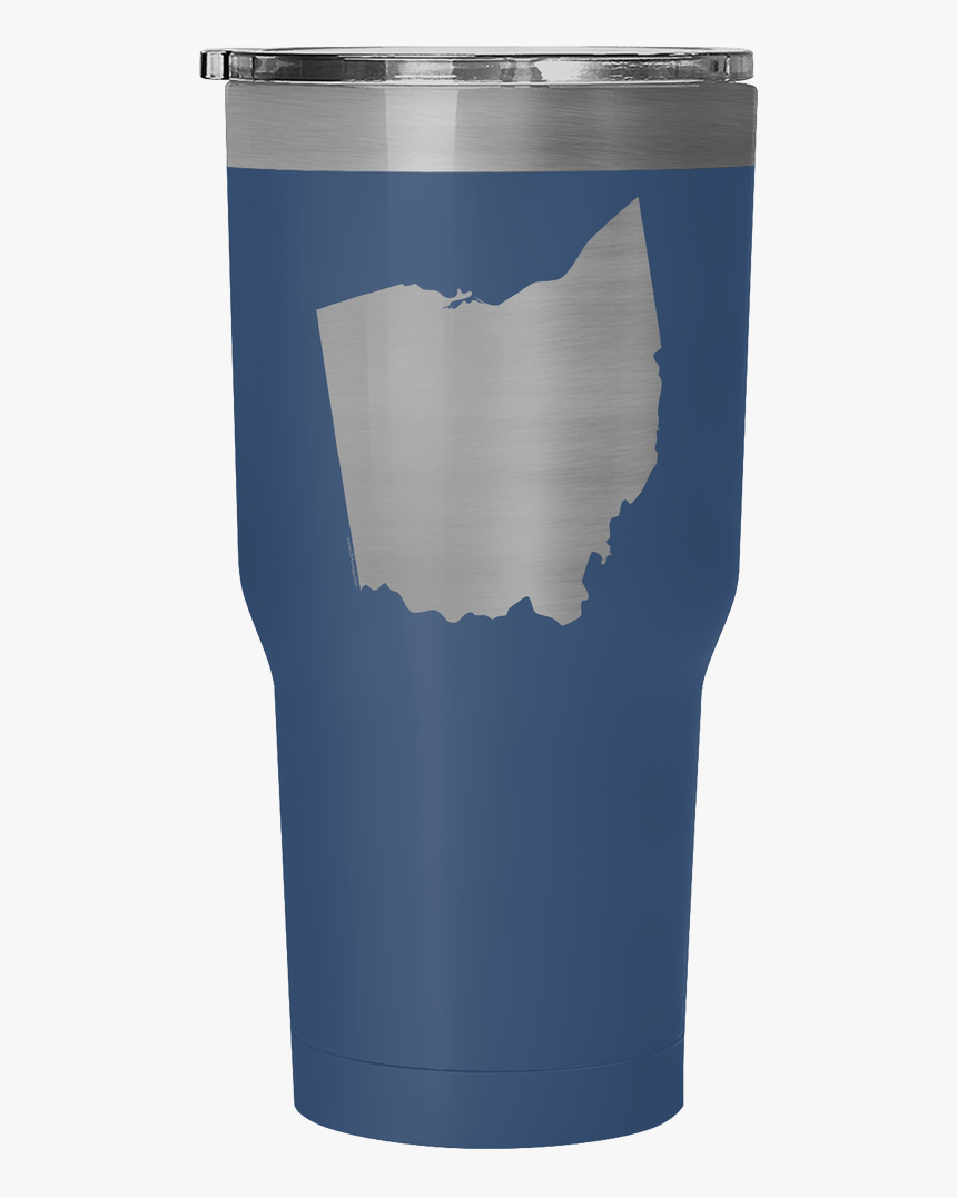 Ohio State Shape Outline White 30 Ounce Vacuum Tumbler - Active Tank, HD Png Download
