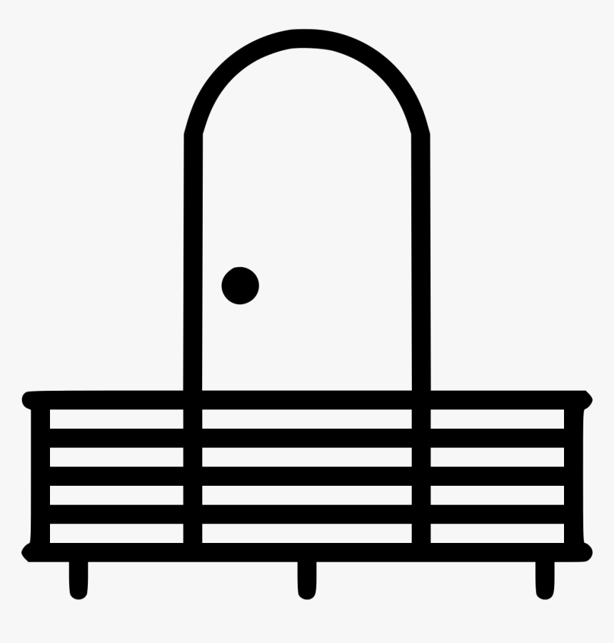 Balcony Terrace Curve - Balcony, HD Png Download