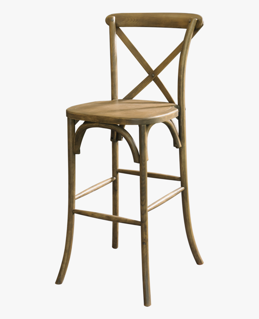 Rustic X Back Bar Stool, HD Png Download
