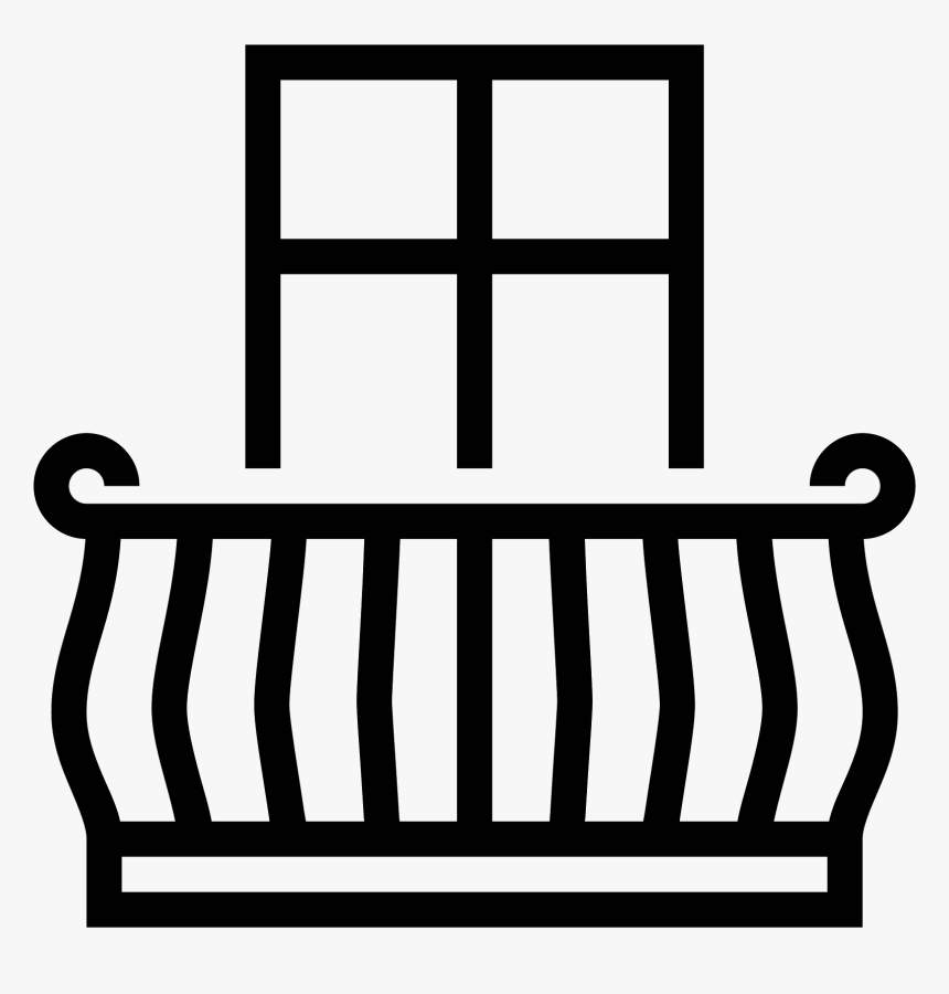 Balcony Icon Png And Vector - Varanda Icon, Transparent Png