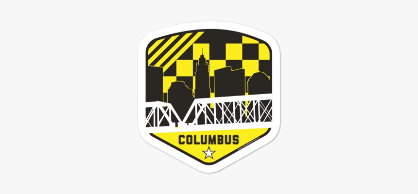 Columbus Ohio Soccer Shield Vintage Stickers 
 Class - Graphic Design, HD Png Download