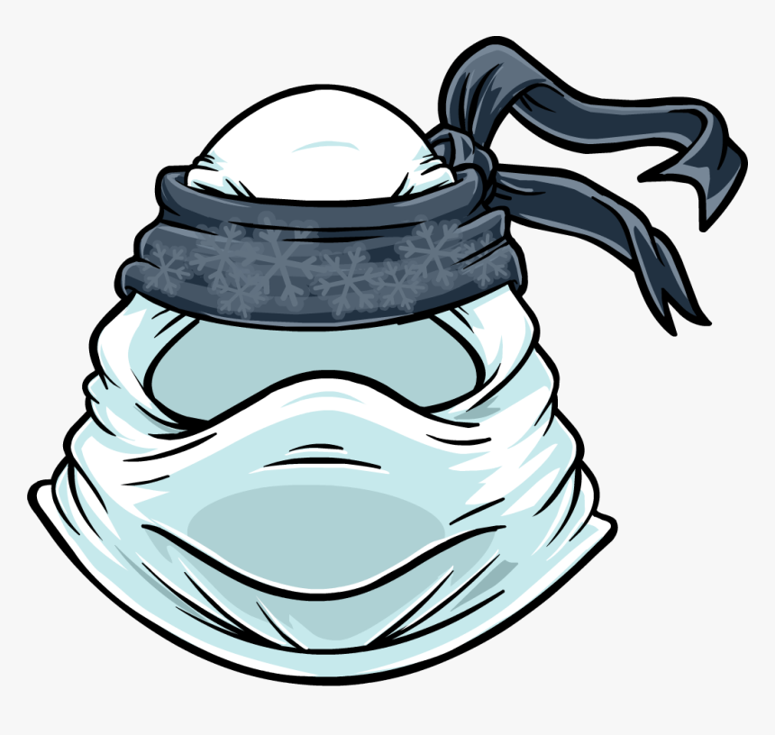 Club Penguin Card Jitsu Nieve Clipart , Png Download - Mask Club Penguin, Transparent Png