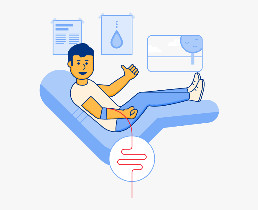 Drawing Of Donating Blood, HD Png Download