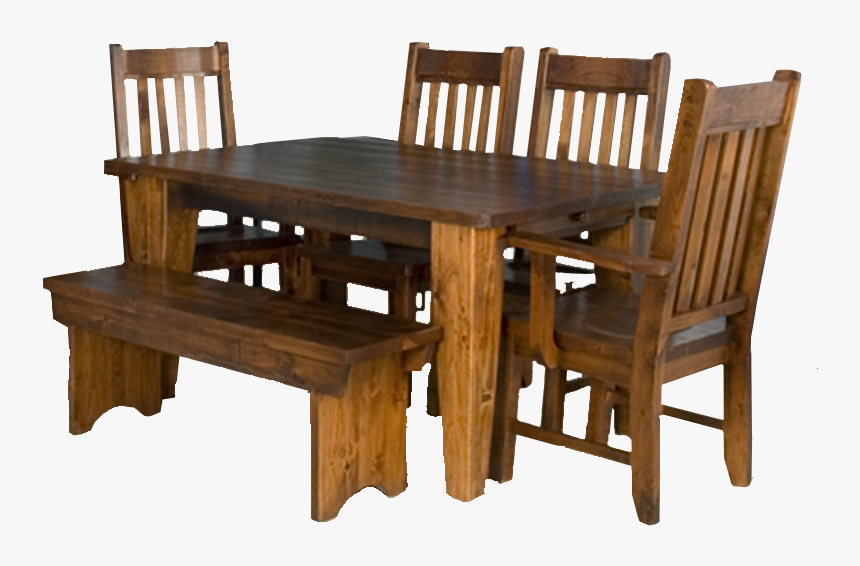 Wood Furniture Png - Wood Table And Chair Png, Transparent Png