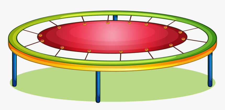 Transparent Clipart Trampoline - Trampoline Vector Art, HD Png Download
