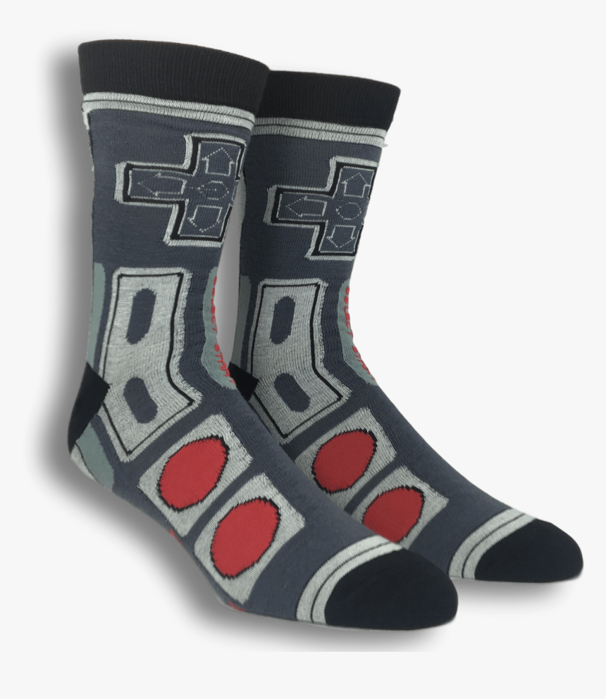2 Pair Pack Classic Nintendo Controller Socks, HD Png Download