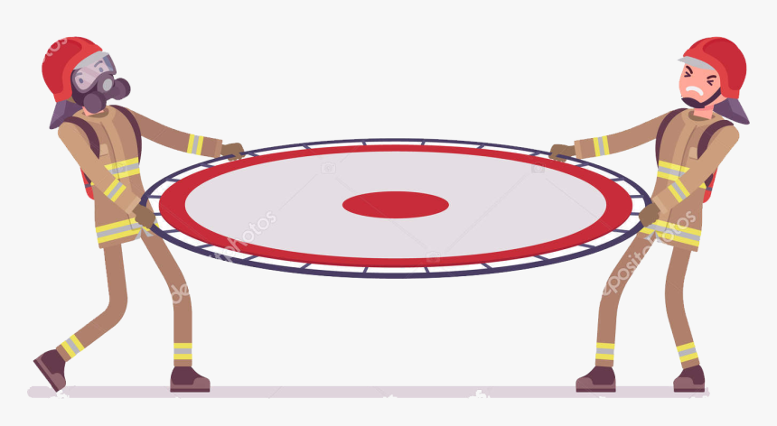 Fireman Trampoline Png, Transparent Png