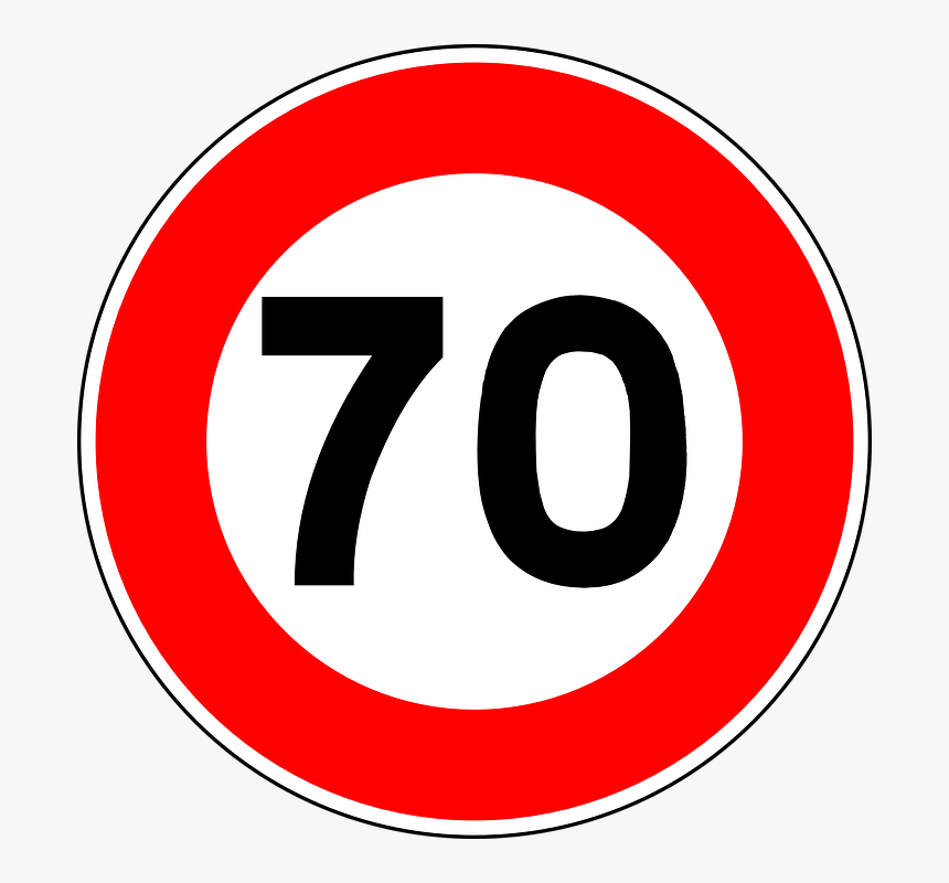 Speed Limit Road Sign - Speed Limit Sign Png, Transparent Png