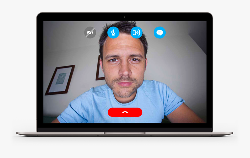 Face Webcam Man, HD Png Download