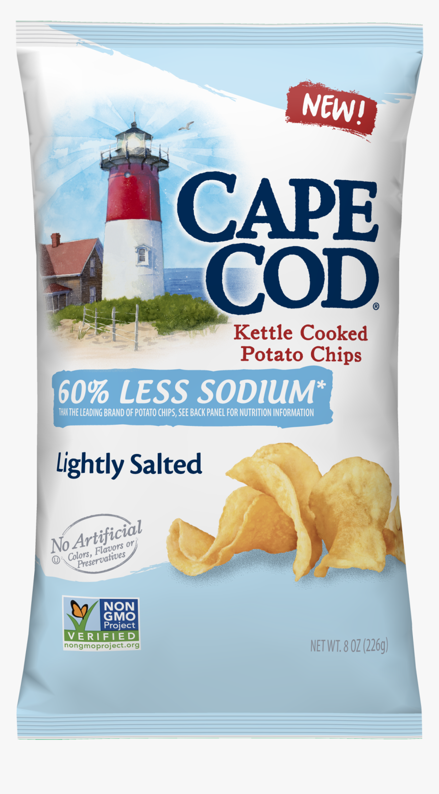 Cape Cod Chips Lightly Salted, HD Png Download