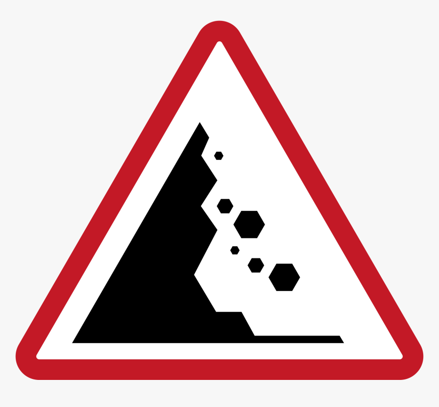 Clip Art File Philippines W L - Beware Of Falling Rocks Sign, HD Png Download