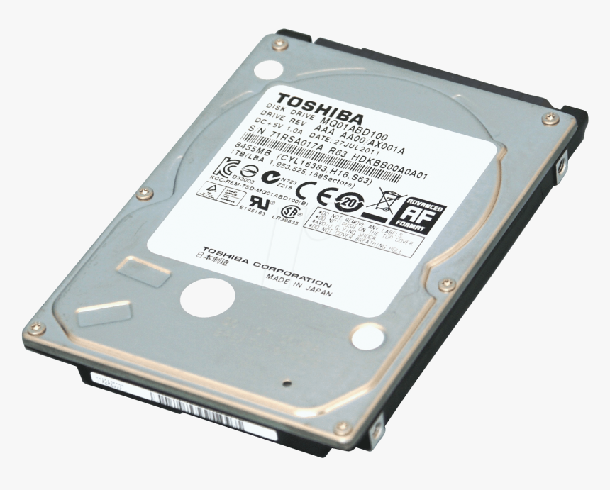 Laptop Hard Disk Png Free Download - 9.5 Mm 2.5 Hard Drive, Transparent Png
