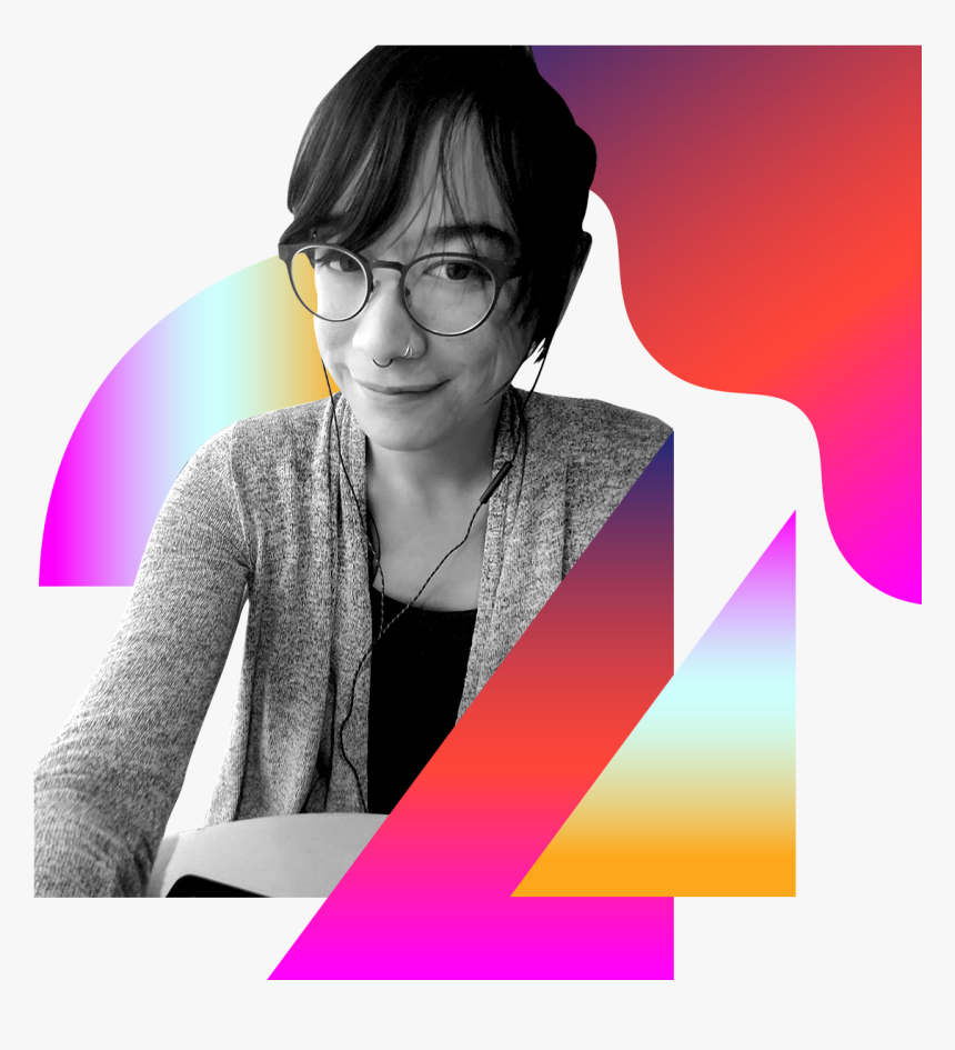 Photo Illustration Of Emily Gorcenski In Black And - Emilygorcenski, HD Png Download