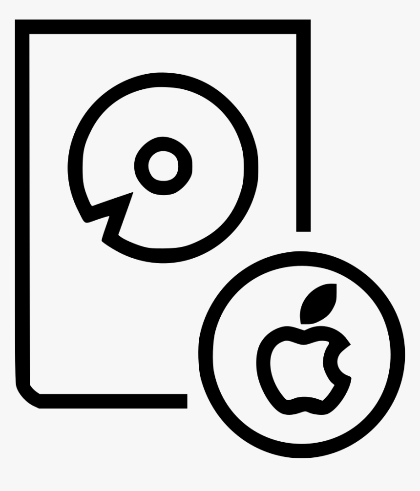 Hard Drive Hard Harddrive Mac Apple - Circle, HD Png Download