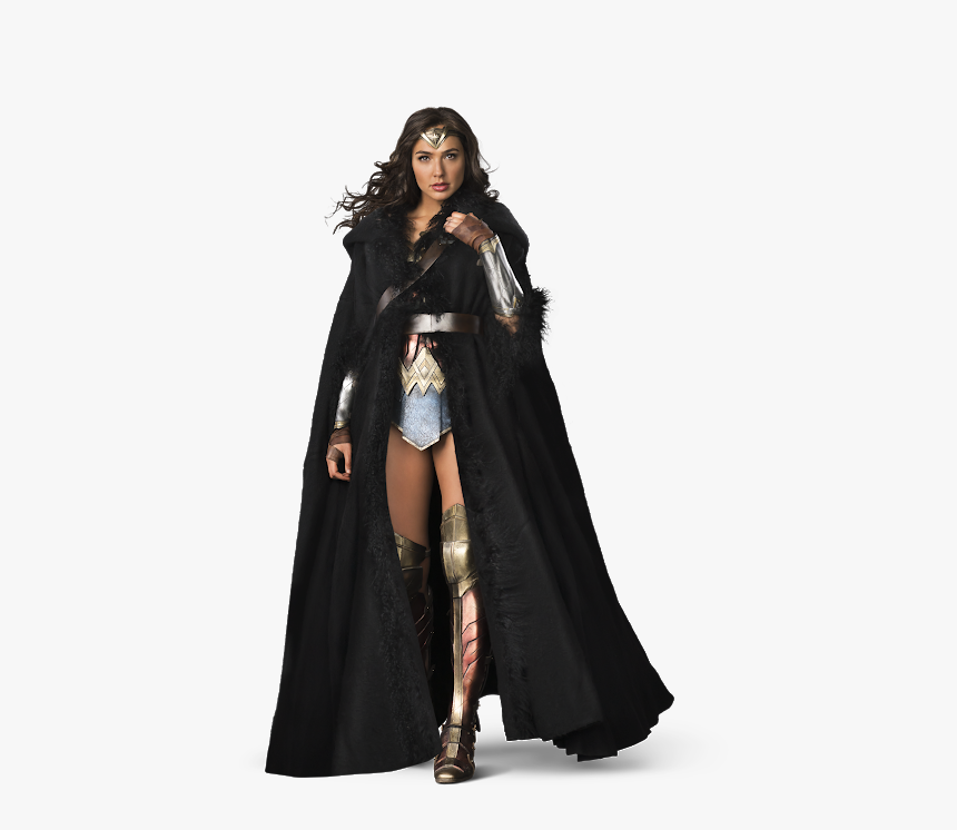 Cloak - Wonder Woman With Coat, HD Png Download