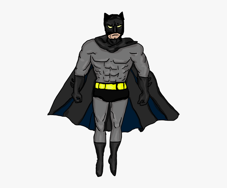 Batman, Superhero, Champion, Strong, Muscle, Muscular - แบ ล็ ค แมน, HD Png Download