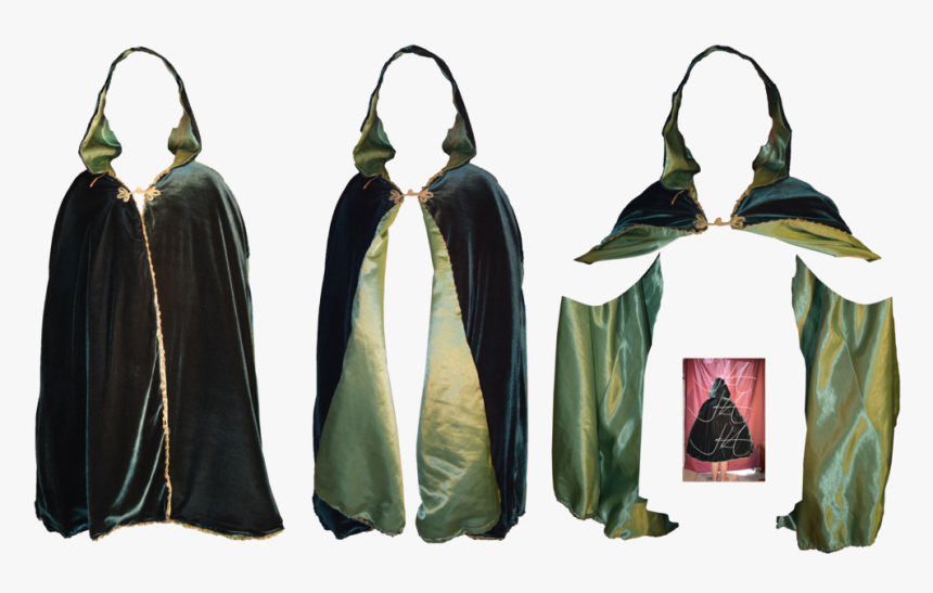 Cape Coat With Hood Free Png Image - Leather, Transparent Png