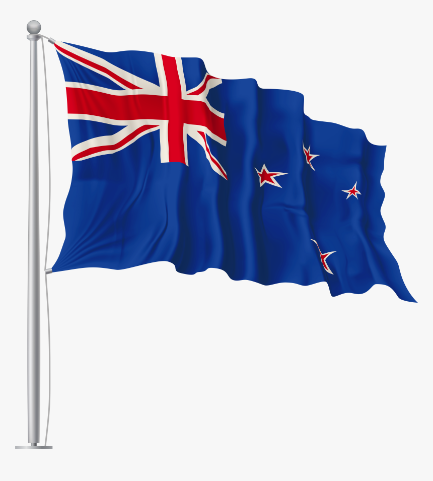 New Zealand Waving Flag Png Image, Transparent Png