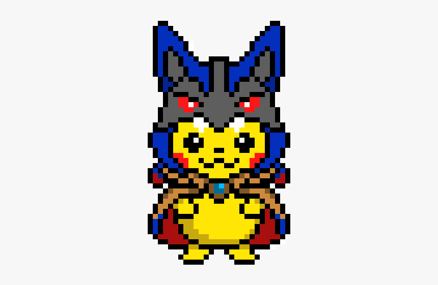 Lucario Minecraft Pixel Art, HD Png Download