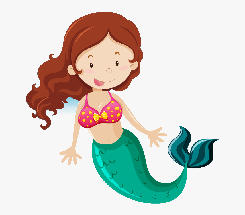 Scuba Mermaid Kids Birthday Party - Kids Mermaid Clip Art, HD Png Download
