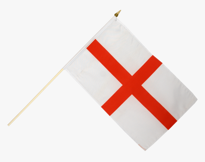Waving Flag St George Tattoo - England Flag Pole Png, Transparent Png