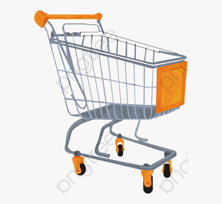 Supermarket Shopping Cart Shopping Cart Clipart Customer - Shopping Cart, HD Png Download