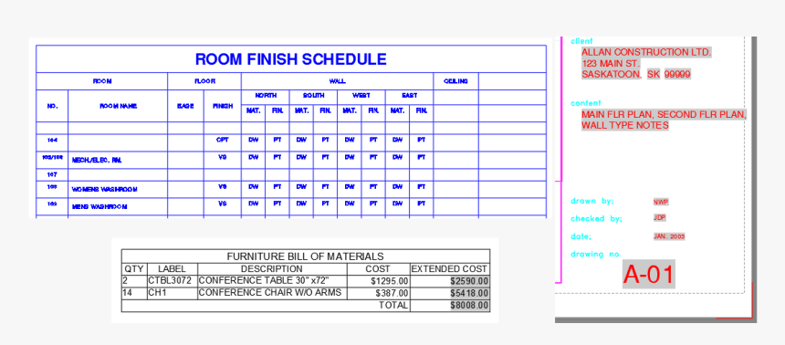Attribute Values In Blocks - Autocad Attribute Table, HD Png Download