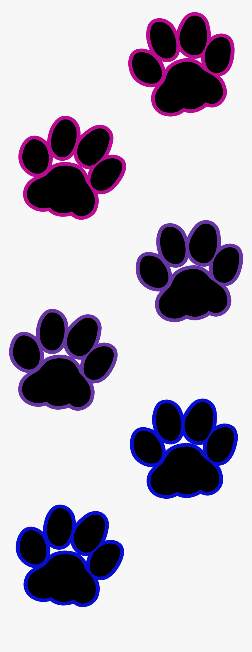 Cat Paw Prints Transparent, HD Png Download