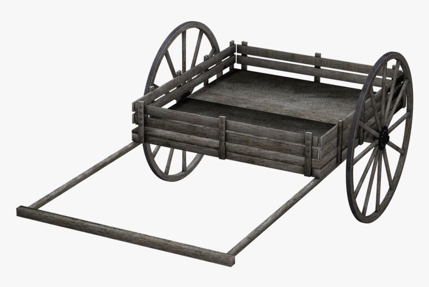 Cart, Wooden Cart, Dare, Isolated - Wooden Cart Png, Transparent Png