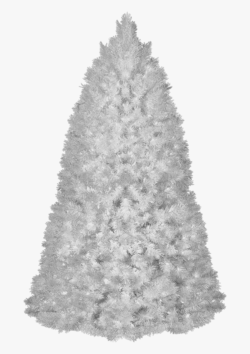 White Christmas Tree Transparent Png, Png Download