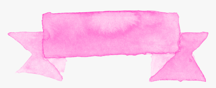 Transparent Purple Ribbon Banner Png - Watercolor Ribbon Banner Png, Png Download