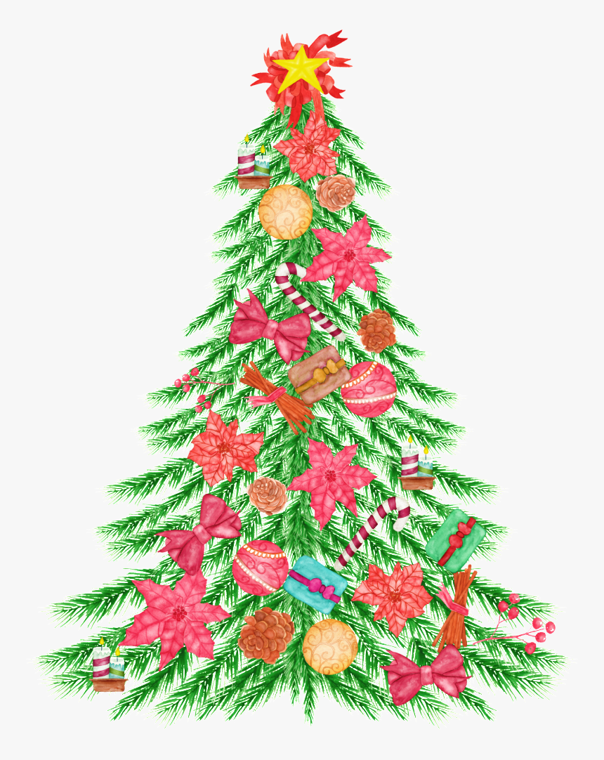 Arbol De Navidad Decorado Png Transparente - Christmas Tree, Png Download