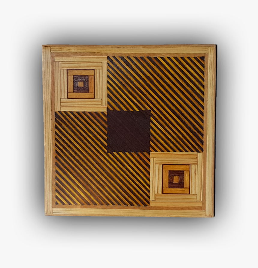 081 2 Superimposed Squares - Plywood, HD Png Download