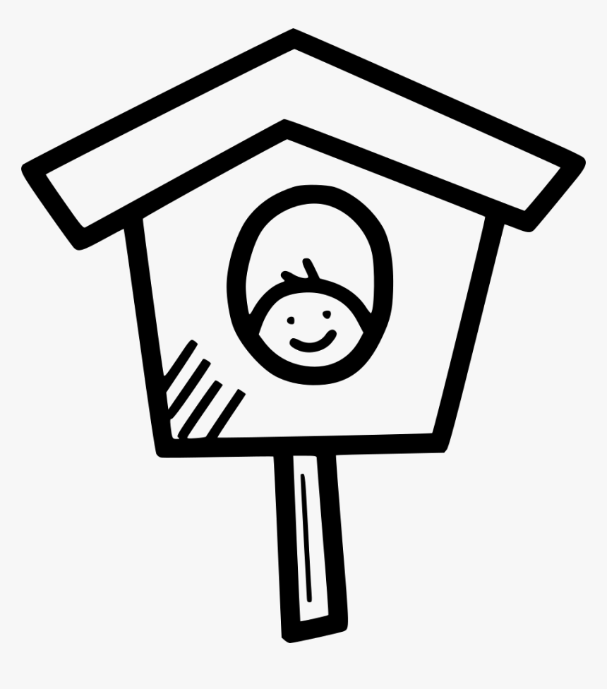 Bird House White And Black Png , Transparent Cartoons - Bird House White And Black Png, Png Download