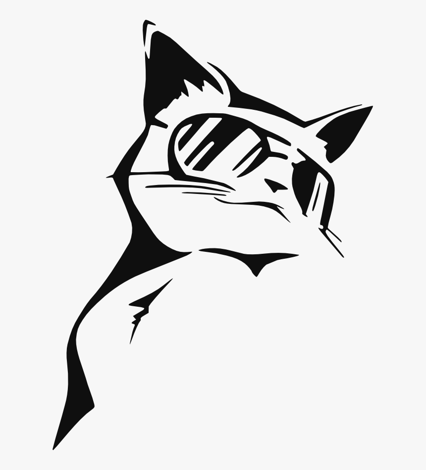 Stencil Coolcat By - Cool Cat Stencil, HD Png Download