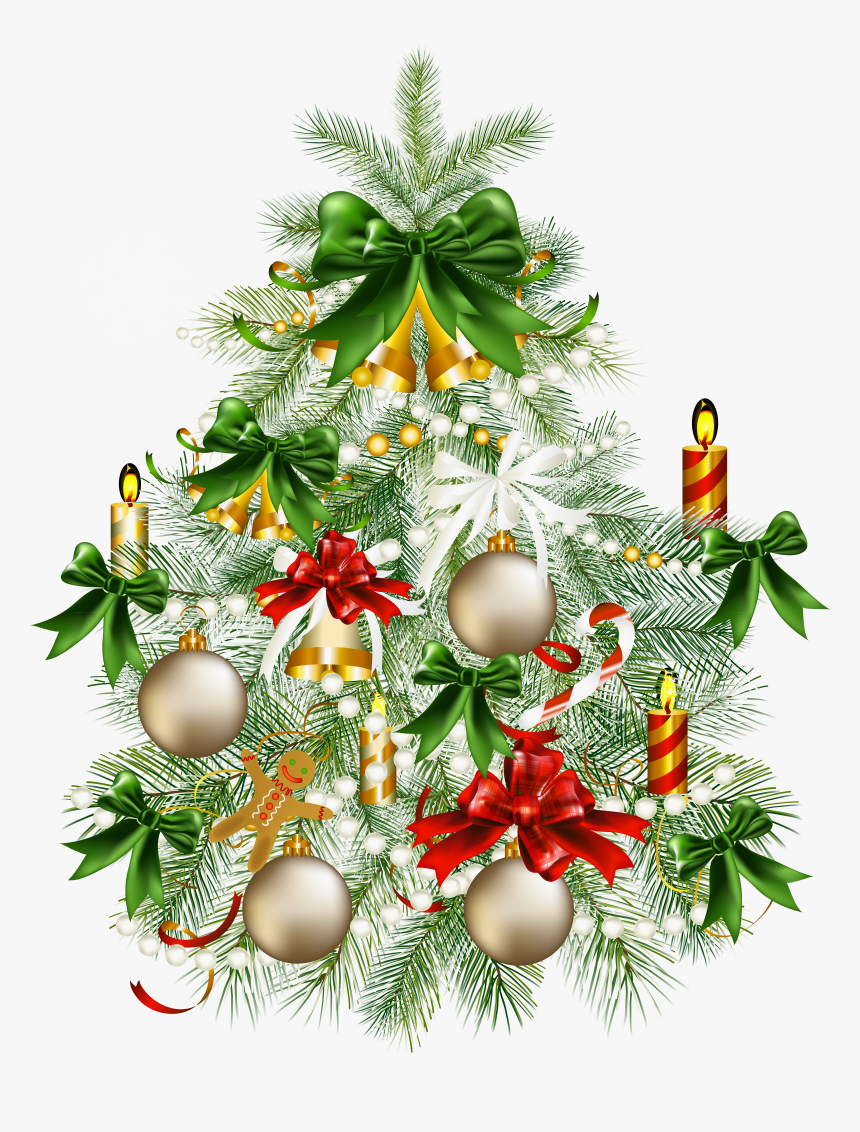 With Snowy Tree Christmas Transparent Free Hd Image, HD Png Download