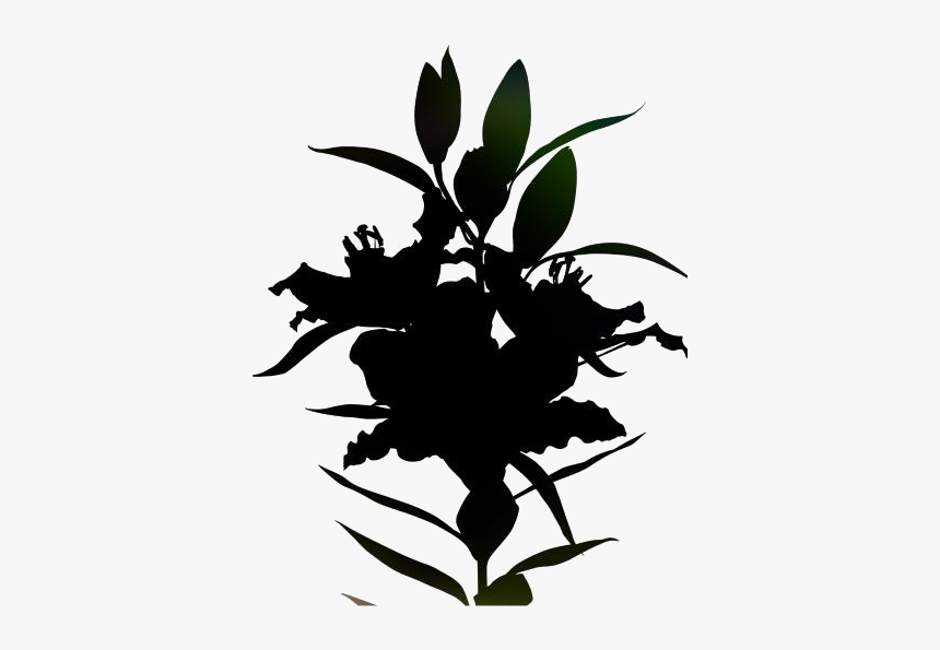 Lily Flower Png Transparent Images - Silhouette, Png Download