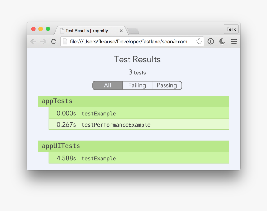 Img/actions/scanhtml - Fastlane Test Report, HD Png Download