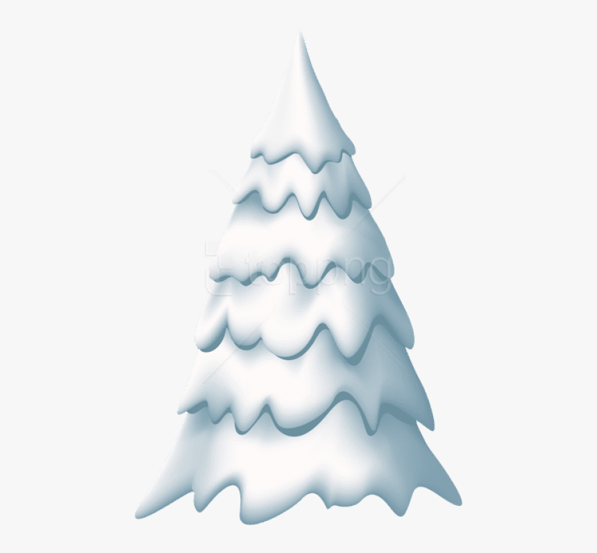 Transparent Snowy Christmas Tree Clipart - Christmas Tree, HD Png Download