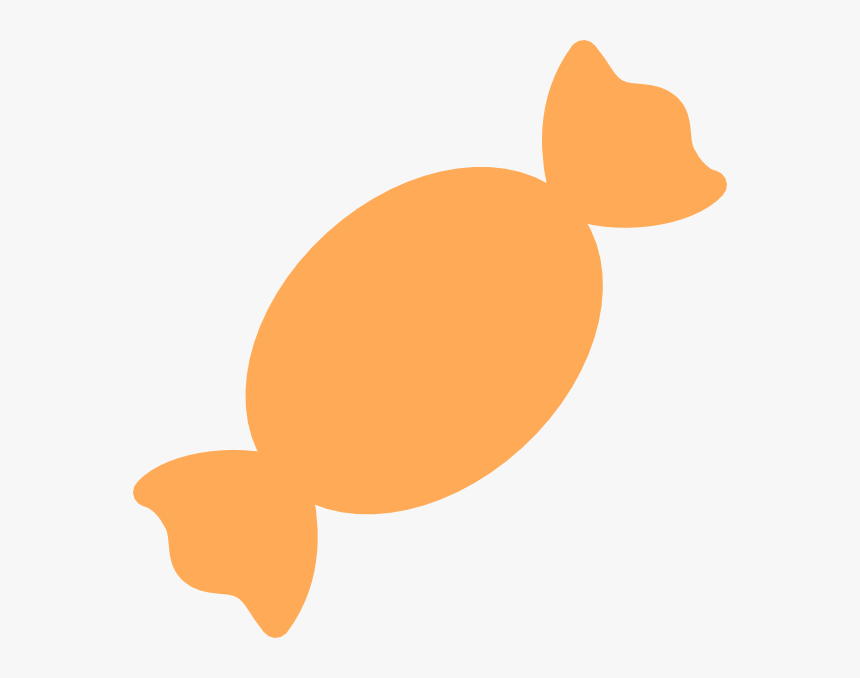 Candy Clip Art At - Wrapped Candy Sweet Silhouette, HD Png Download