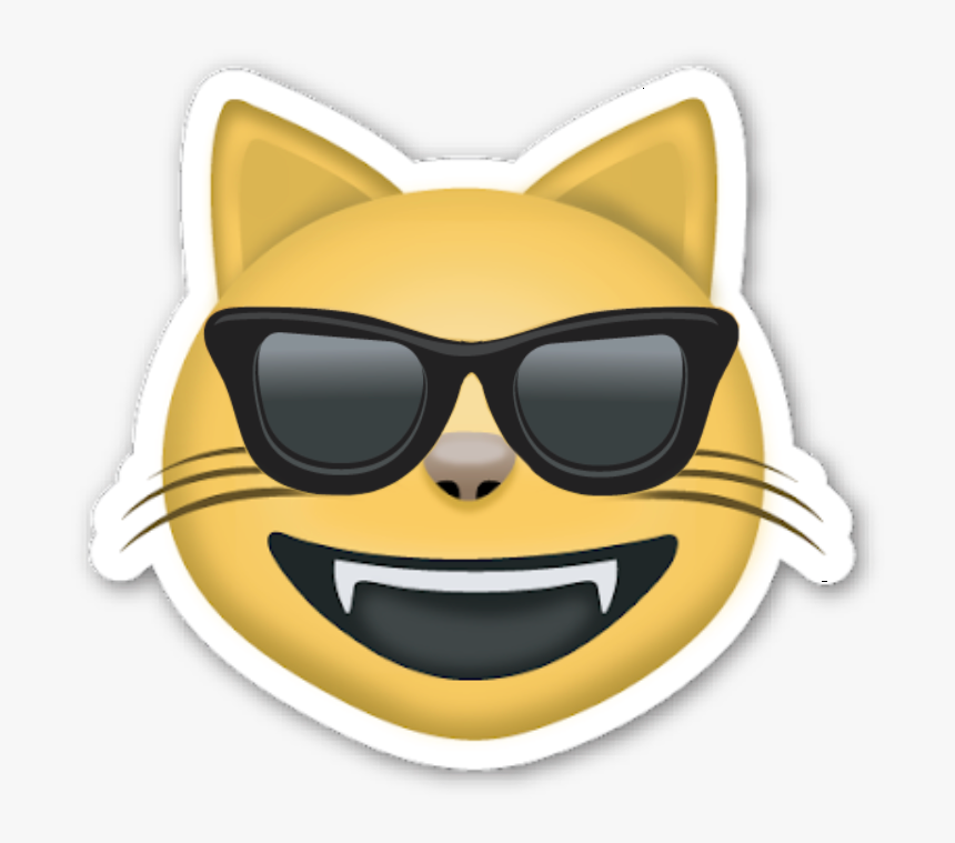 #coolcat #emoji #freetoedit - Emoji Gato Png, Transparent Png